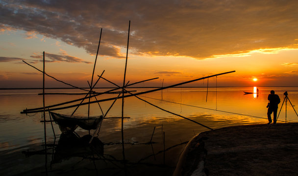 Sunset on the Brahmaputra