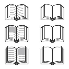 Book icon. sign design. Learning education book shop.