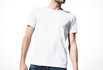 White t-shirt mockup