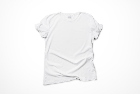 White t-shirt mockup