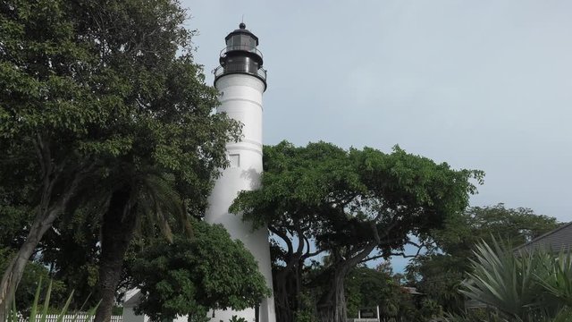 Steady shot of the Key West Lighthouse, Florida