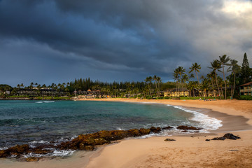 Beach at Napili Bay in the morning light