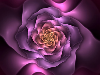 abstract flower fractal shape