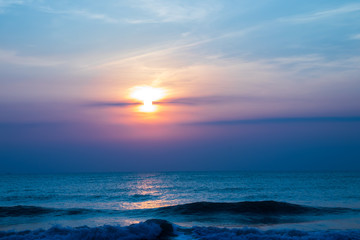 Obraz premium sunset over the sea