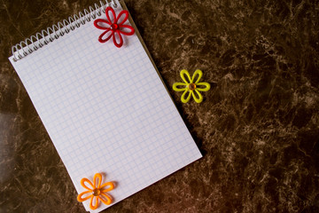 blank note book