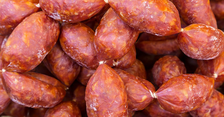 salami and sausage production typical Italian food products