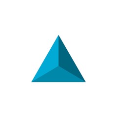 Triangle logo isolated on white background