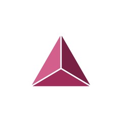 Triangle logo isolated on white background