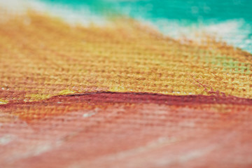 Fototapeta premium Yellow oil paint