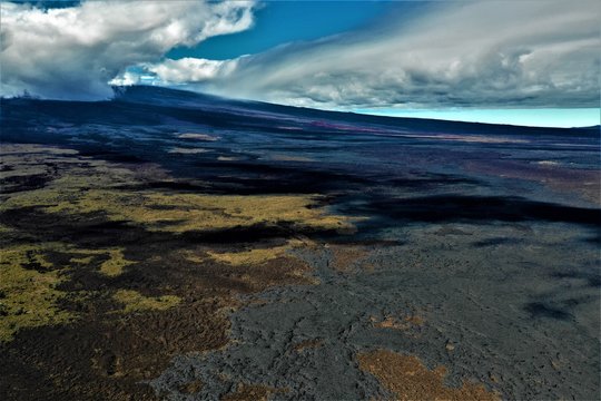 Hawaii - Big Island and Lava from above © Roman