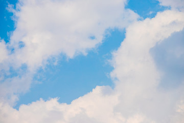 cound with blue sky background use for wallpaper