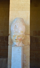 head sculpture, Hatshepsut Tomb