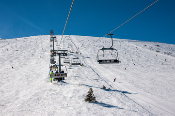 Obraz premium Ski resort slope