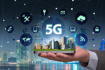 5g concept of internet connection technology