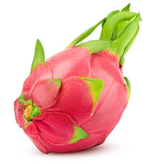 dragon fruit, pitahaya, pitaya, isolated on white background, clipping path, full depth of field