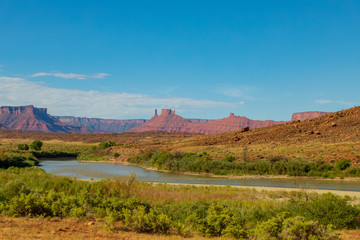 Colorado River in Scenic Desert near Moab Utah