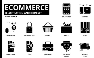 Ecommerce icon set