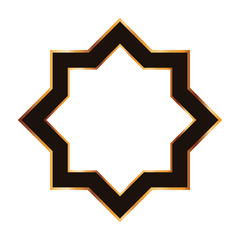 golden star with frame icon