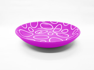 Colorful Modern Style and Beautiful Plate in White Isolated Background for Home Kitchen Appliances or Utensils