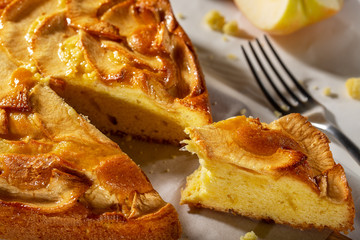 Tasty Delicious Homemade fresh baked Apple pie