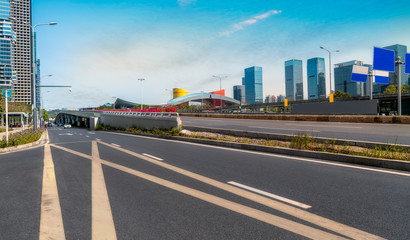 Urban roads and skylines..