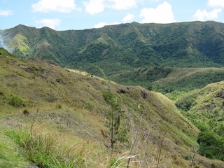 Lush mountains at the southern part of Guam