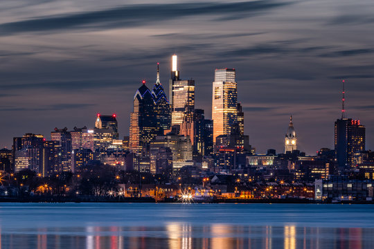 Philadelphia Skyline At Night