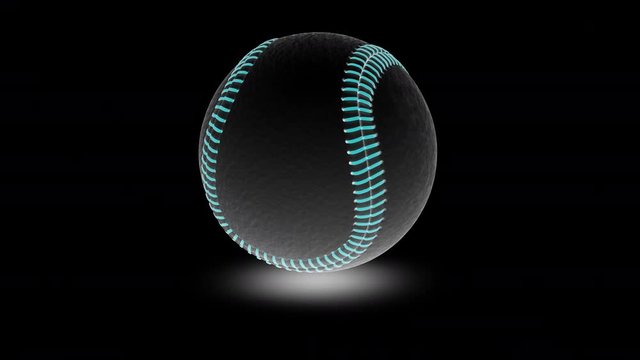 Baseball. Looping footage has 4K resolution. Prores 4444.