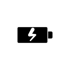 battery charging icon. Signs and symbols can be used for web, logo, mobile app, UI, UX