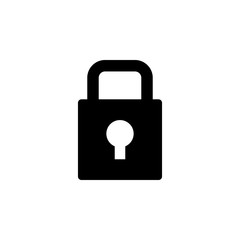 padlock, key icon. Signs and symbols can be used for web, logo, mobile app, UI, UX