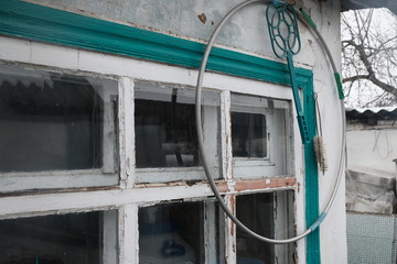 Countryside hoop frame Windows in winter