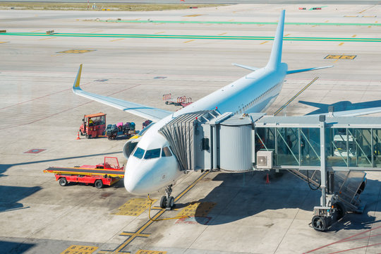 Airplane At Boarding Gate