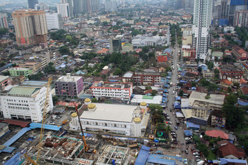 Fototapeta premium Kuala lumpur cityscape. Panoramic view of Kuala Lumpur city