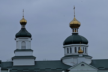 The dome of the temple on a walk in the Park