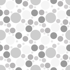 Round seamless pattern. Seamless retro circle pattern. Dotted round seamless background, pattern, ornament for wrapping paper, fabric, textile, website, wallpaper. Vector illustration.