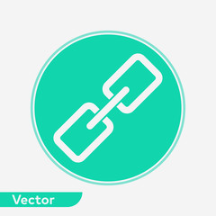 Link vector icon sign symbol