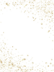 Memphis style geometric confetti vector background of triangle circle square shapes, chevron wavy lines.