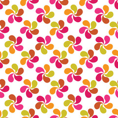 Seamless pattern. Endless background with abstract flowers