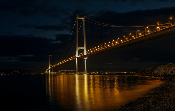 Osman Gazi Bridge (Izmit Bay Bridge). Izmit, Kocaeli, Turkey