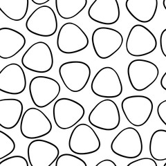 empty white abstract triangular pieces with soft edges, random manner repeating pattern, use for templates,websites,textile,decor,packaging and more