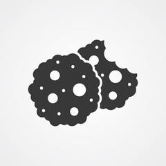 Cookie vector icon sign symbol
