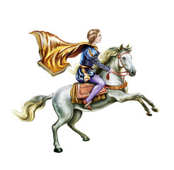 prince on a white horse © Liliya