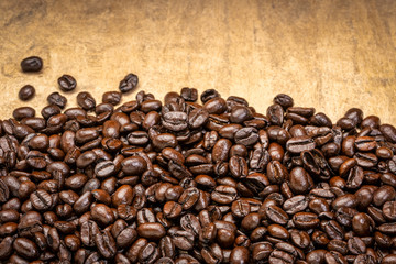 dark French roast coffee beans