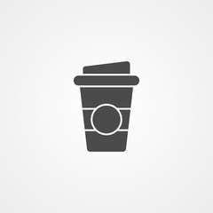 Coffee cup vector icon sign symbol