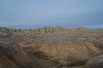 Obraz premium A Colorful Badland Sunrise