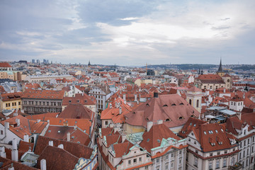 Fototapeta premium old city street of prague in czech republic