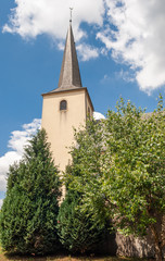 Fototapeta na wymiar Church in Colpach-Bas