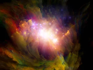 Rolgordijnen Cosmic Paint. © agsandrew