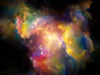 Deurstickers Cosmic Paint. © agsandrew