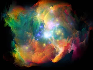Deurstickers Cosmic Colors. © agsandrew